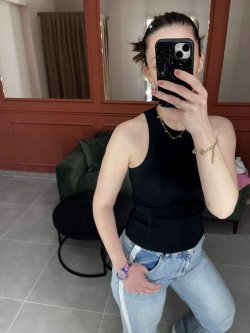 Halter Yaka Basic Atlet - Siyah