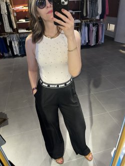 beli baskılı tensel pantolon