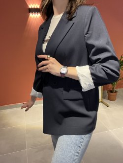 Astarlı blazer ceket #lacivert