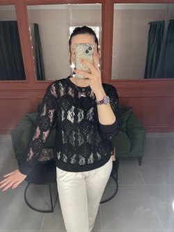 Dantel Sweat (siyah)