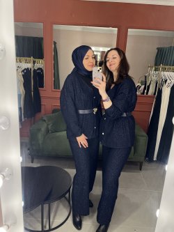 Kemerli Tüvit Takım Lacivert