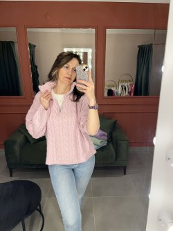 Örgü Desen Triko (pembe)