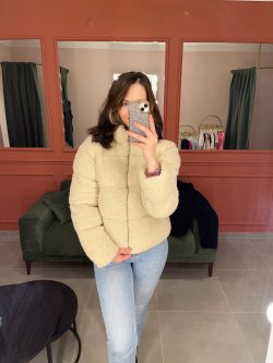 Kuzu Kürk Mont (krem)