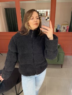 Kuzu Kürk Mont (siyah)