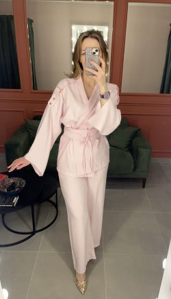 Kimono Takım pembe